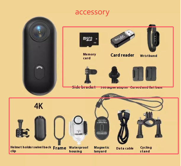 Thumb Camera/Body Cam: Mini-Action 4K Professional Thumb Camera