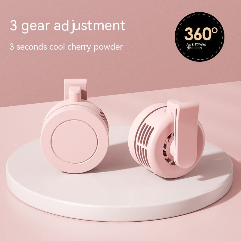 Waist Hanging Fan With Light USB Power Bank Summer Outdoor Gadget
