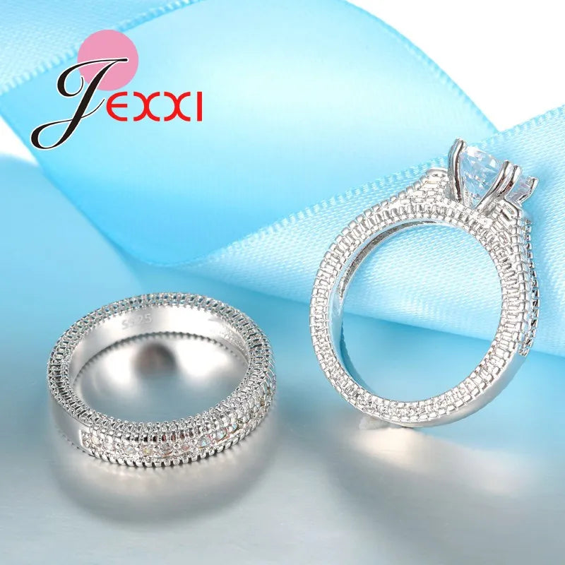 Silver Ring Set 2 PCS