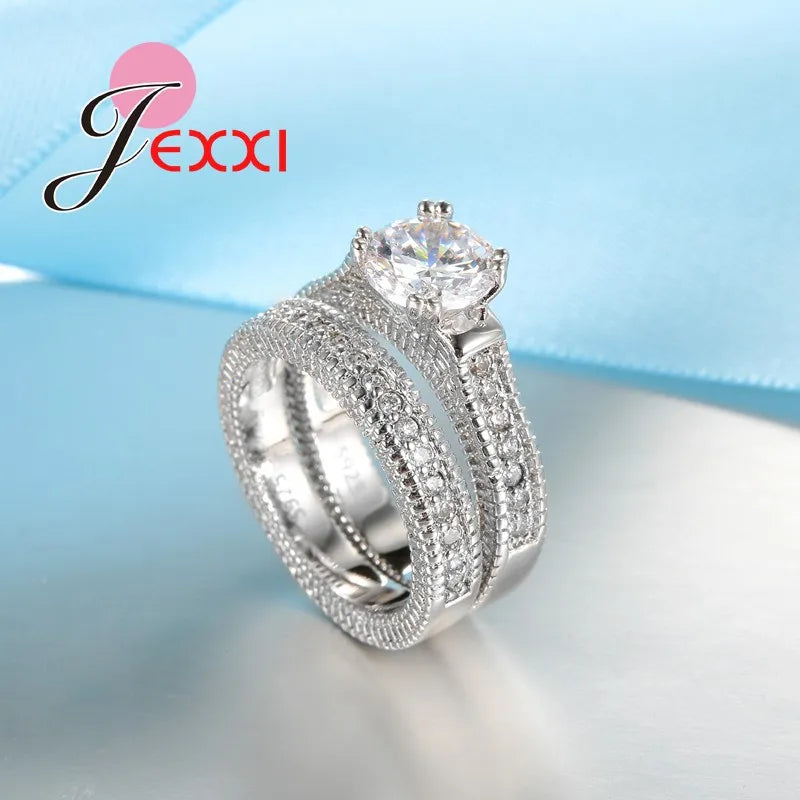 Silver Ring Set 2 PCS