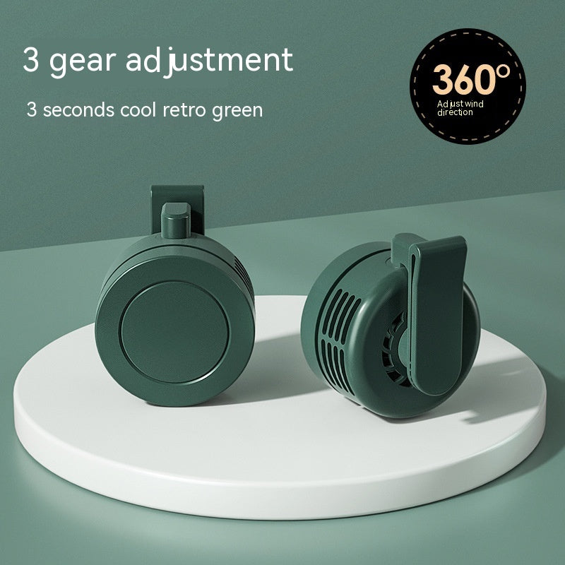 Waist Hanging Fan With Light USB Power Bank Summer Outdoor Gadget